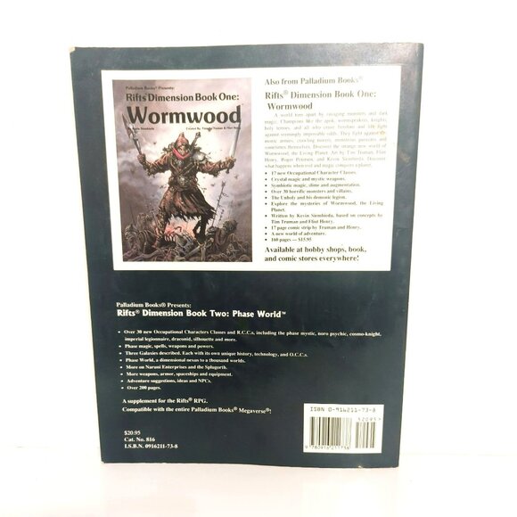 Rifts Dimension Book Two: Phase World By C.J. Carella Paperback RPG Guide 1996 - Picture 2 of 3